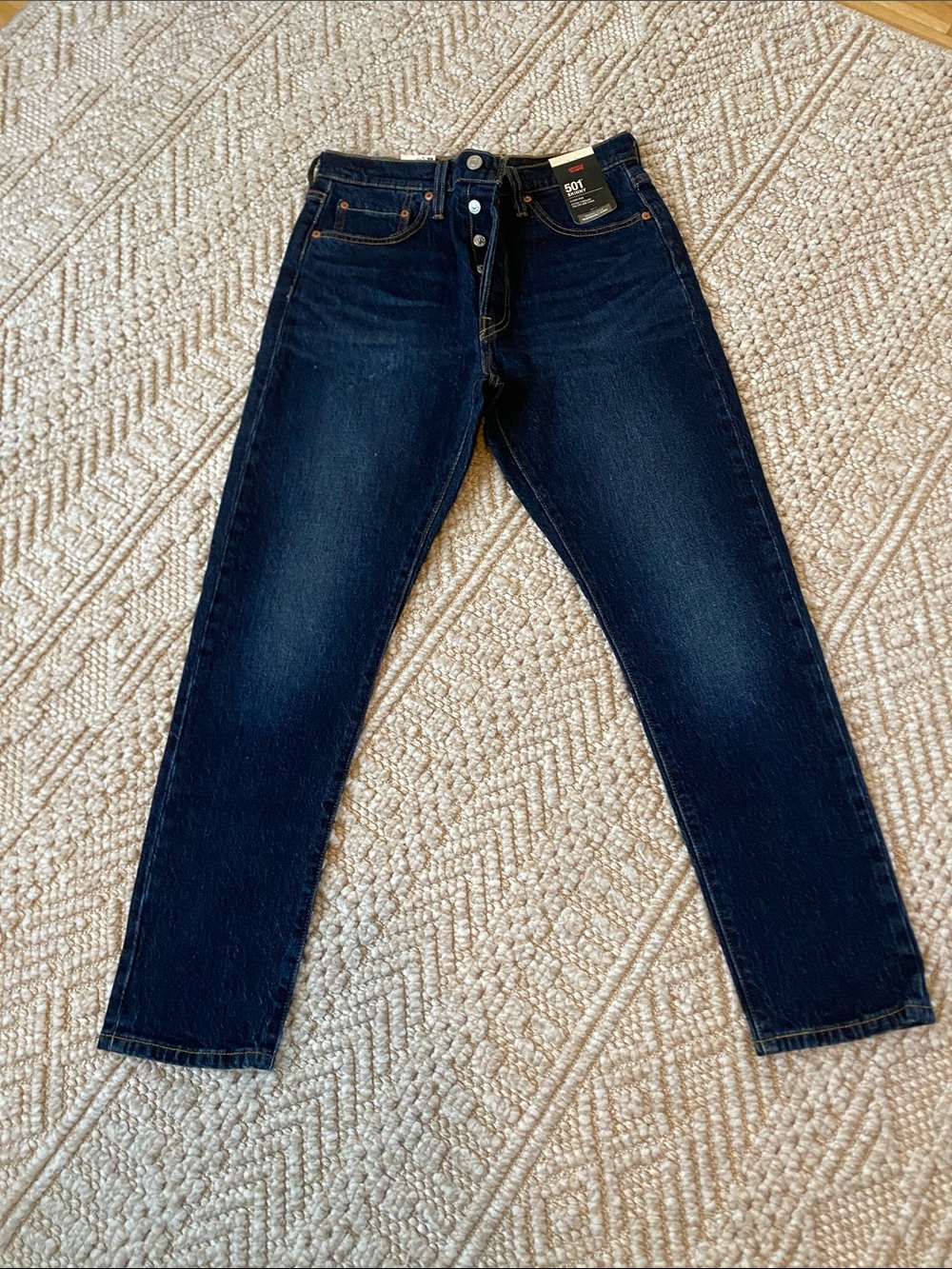 Levi's 501 Skinny Dark Indigo Jeans